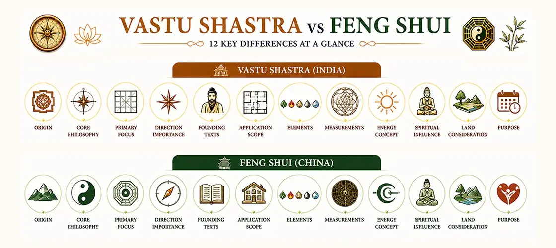 Vastu Shastra vs Feng Shui