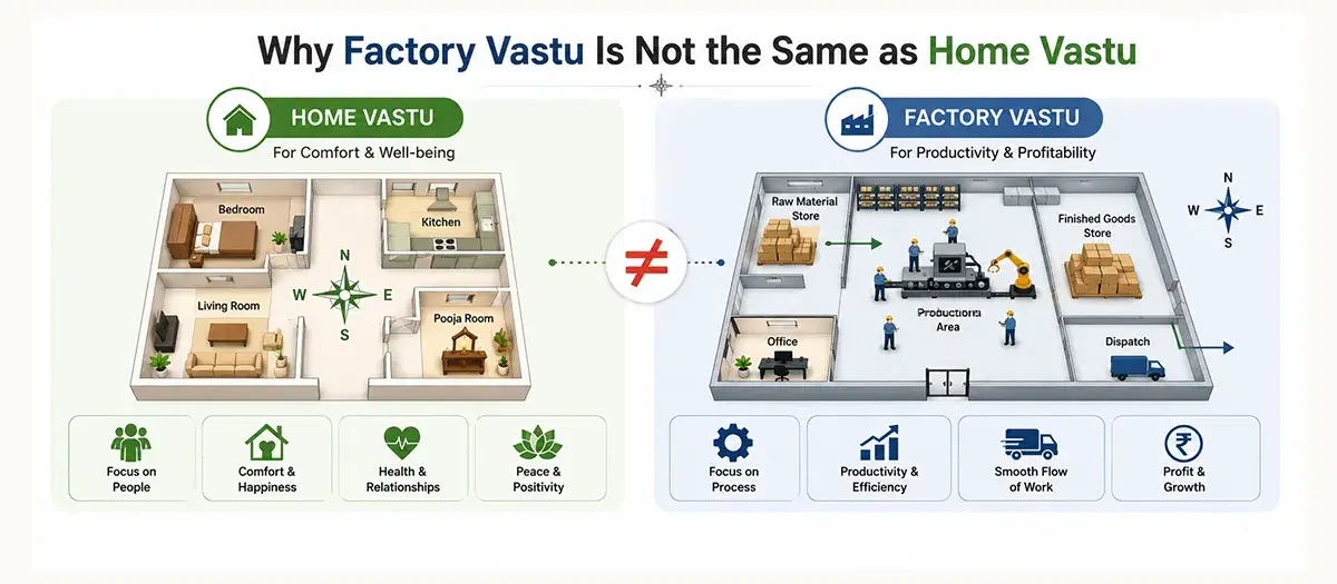 Why Factory Vastu Is Not the Same as Home Vastu