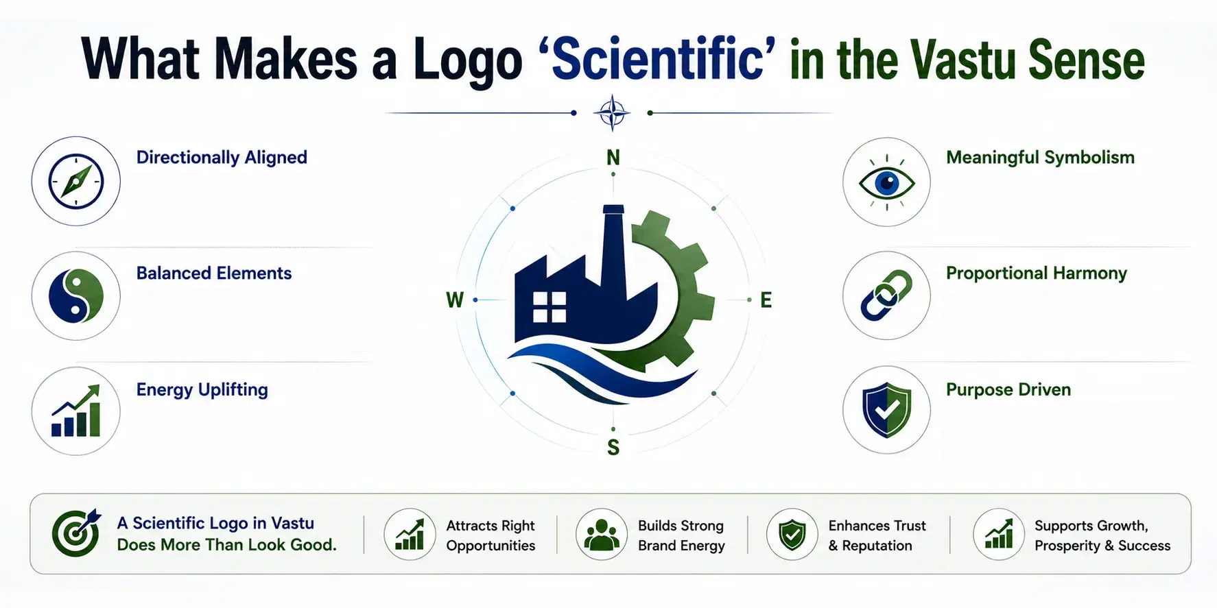 scientific logo design as per Vastu