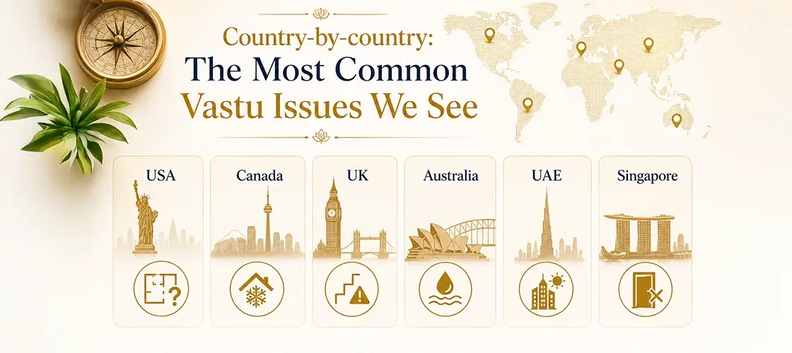 Country-by-country: the most common Vastu issues we see