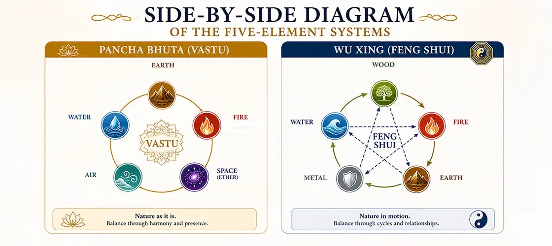 Vastu Shastra vs Feng Shui directional system