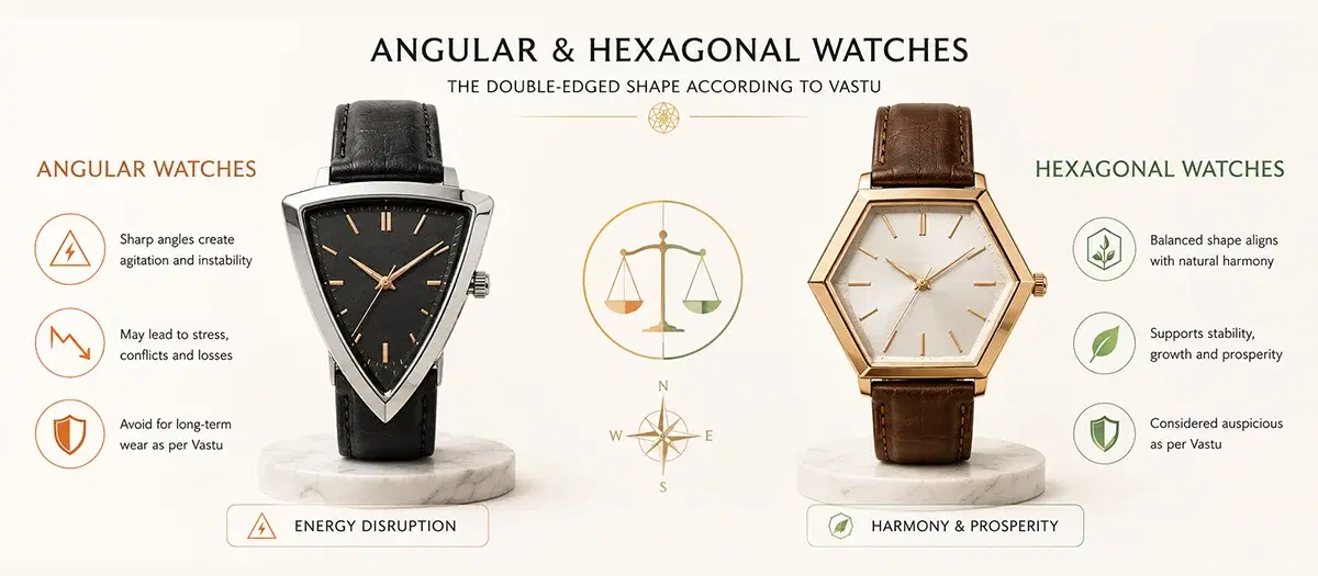 Angular and Hexagonal Watches: The Double-Edged Shape