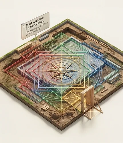 Vastu Shastra Analysis: The Gridding Method for Property Entrances